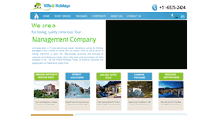 Desktop Screenshot of hillsandholidays.com